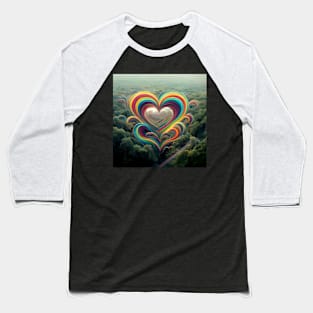 Water Hearts Of Love 1 Baseball T-Shirt